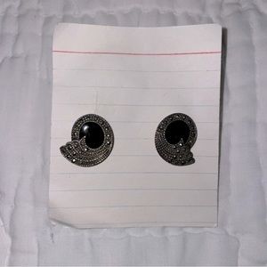 Sterling Silver Onyx Earrings🖤